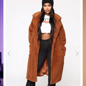 Fashion Nova Cover Girl Teddy Coat